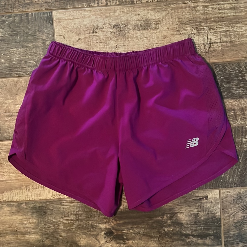 Purple new balance womens running shorts- no size tags!